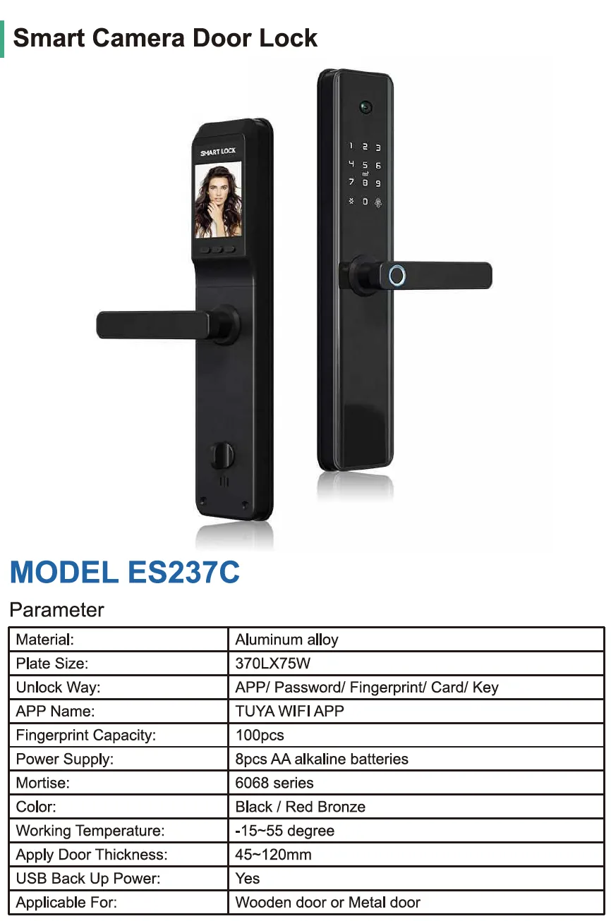 ES237C Biometric Lock